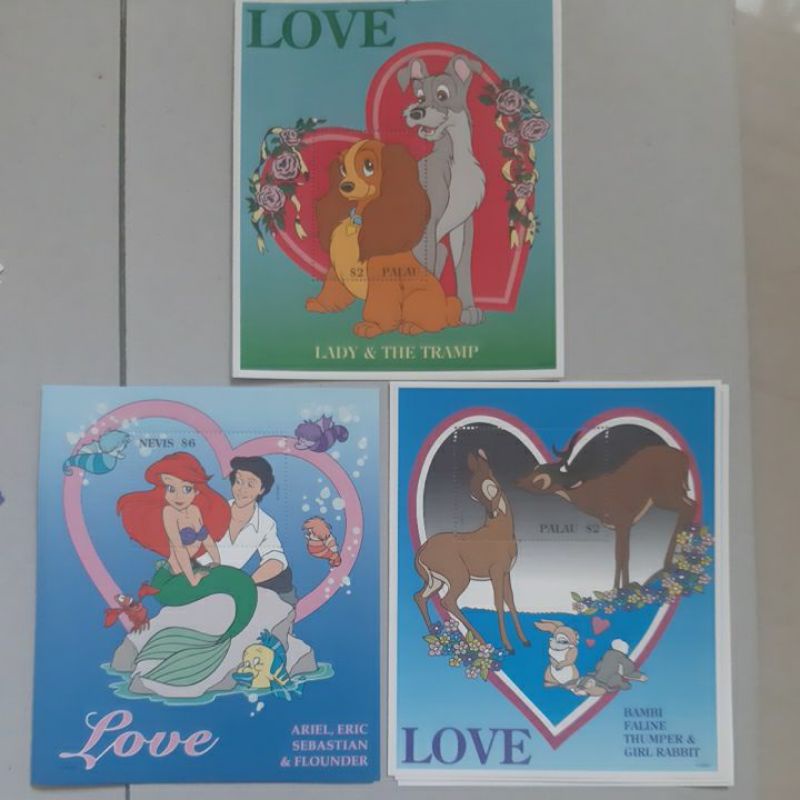 

Perangko Disney Love sheet 1 prangko high value