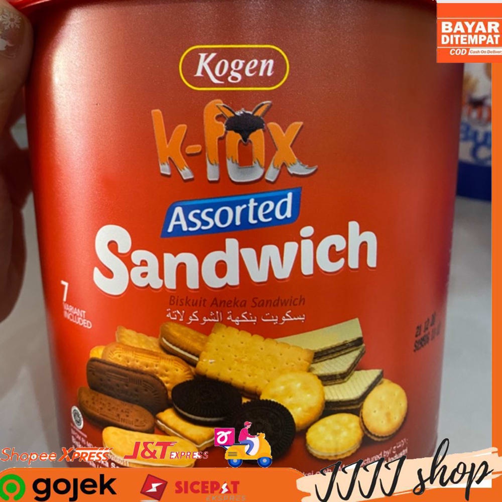 

Biskuit Kogen Assorted Sandwich Biskuit Cookies Snack Aneka Rasa 300gr