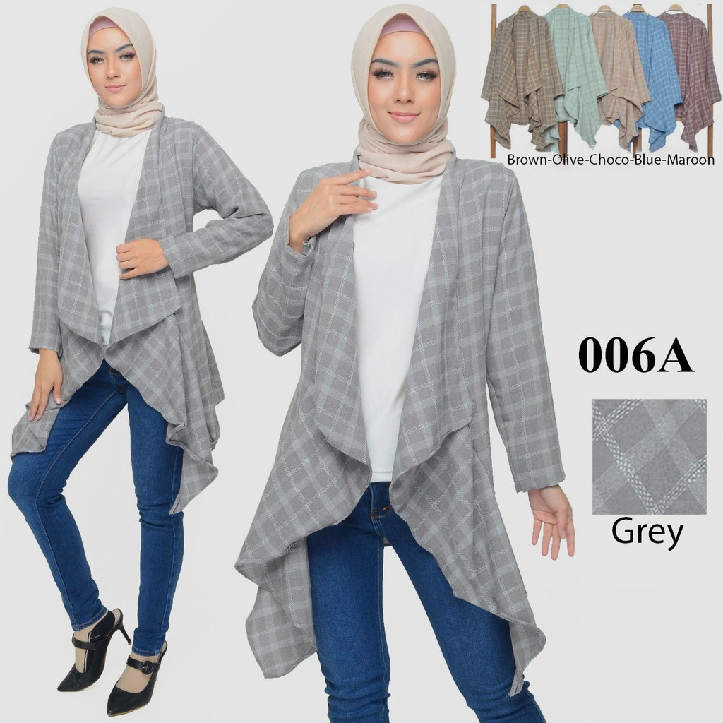 Kardigan Polos Outerwear Cardigan Catoon Impor (A006-A007)