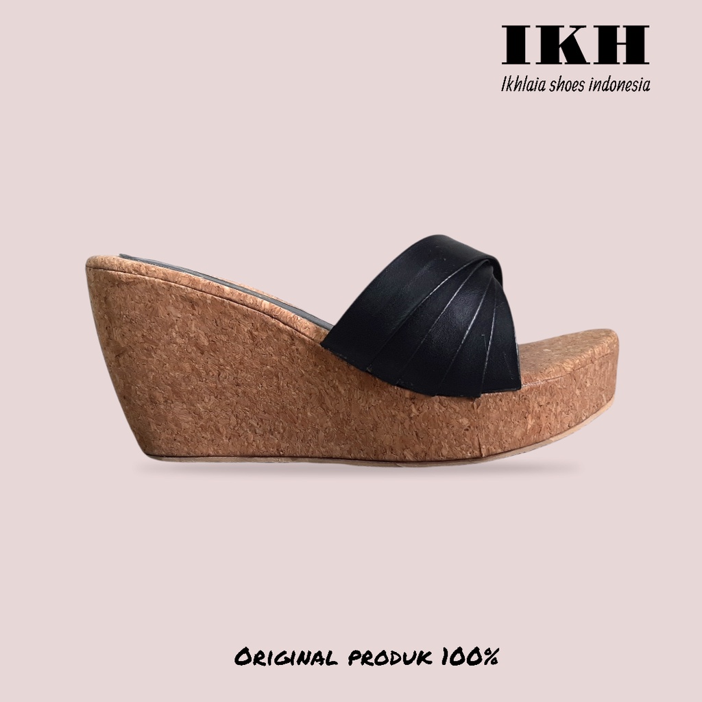 Ikhlasia Big Sale Sandal Wanita Wedges Kipas WG37-6