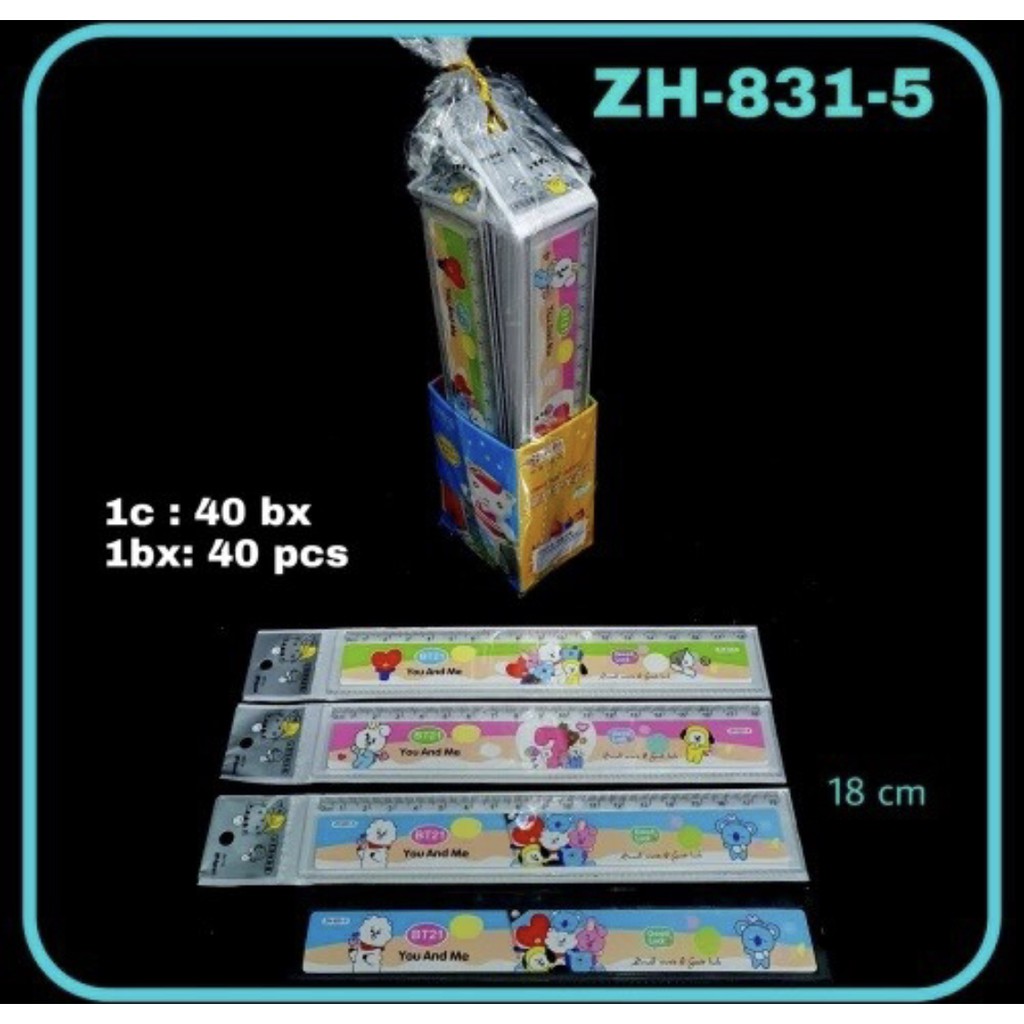 

Termurah BOS Penggaris 18cm Gambar Lucu/ Pengukur/ Gambar/ Melukis/ Sekolah/ Kantor