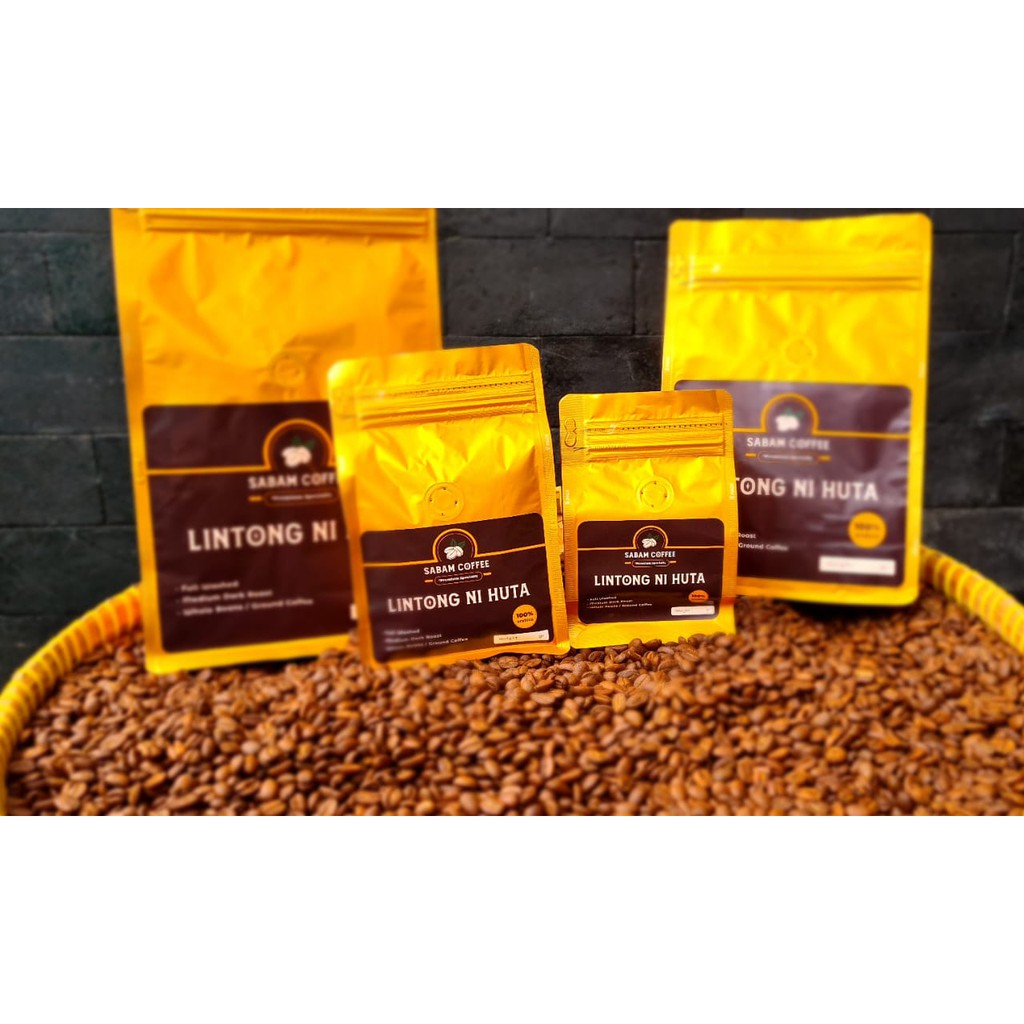 

Kopi Arabika Lintong Premium Specialty BIJI/BUBUK 1000gr | Sabam Coffee