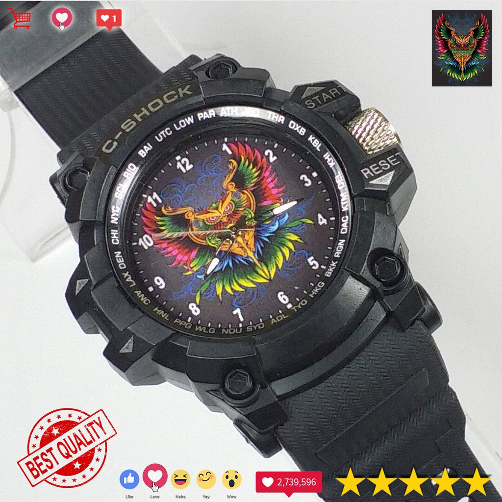 ( MANTUL ) JAM TANGAN LAMBANG BURUNG HANTU