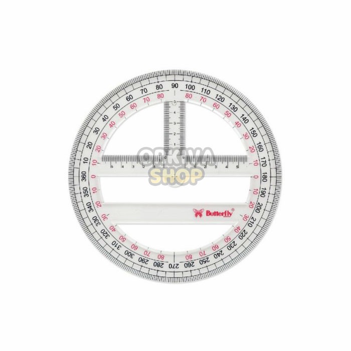 

Penggaris Busur Butterfly 360° (lingkaran) 20 cm