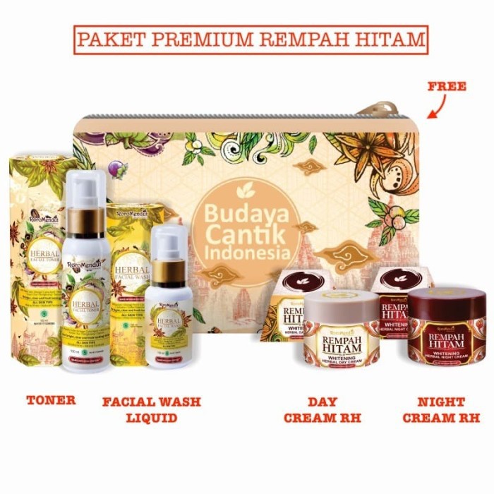 Roro Mendut Paket Rempah Hitam Whitening Premium Package