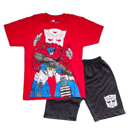 KAOS ANAK TRANSFORMERS OPTIMUS merah