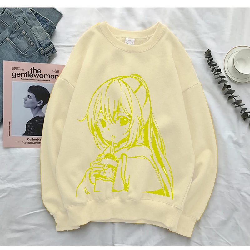 Sweater wanita Anime Boba Crewneck M-XXL