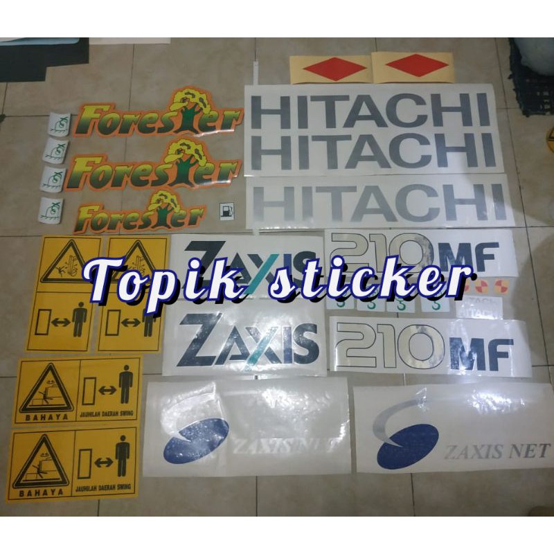 Sticker Excavator HITACHI Zaxis 210MF / 210f  Forester 4g