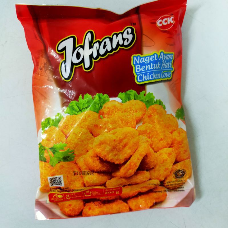 

Jofrans Chicken Nugget Love 500gr / Naget Ayam Bentuk Hati