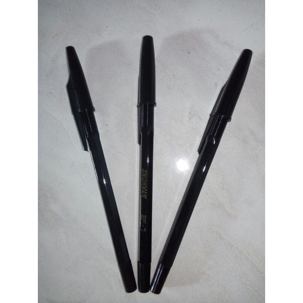 

bolpen pulpen snowman hitam