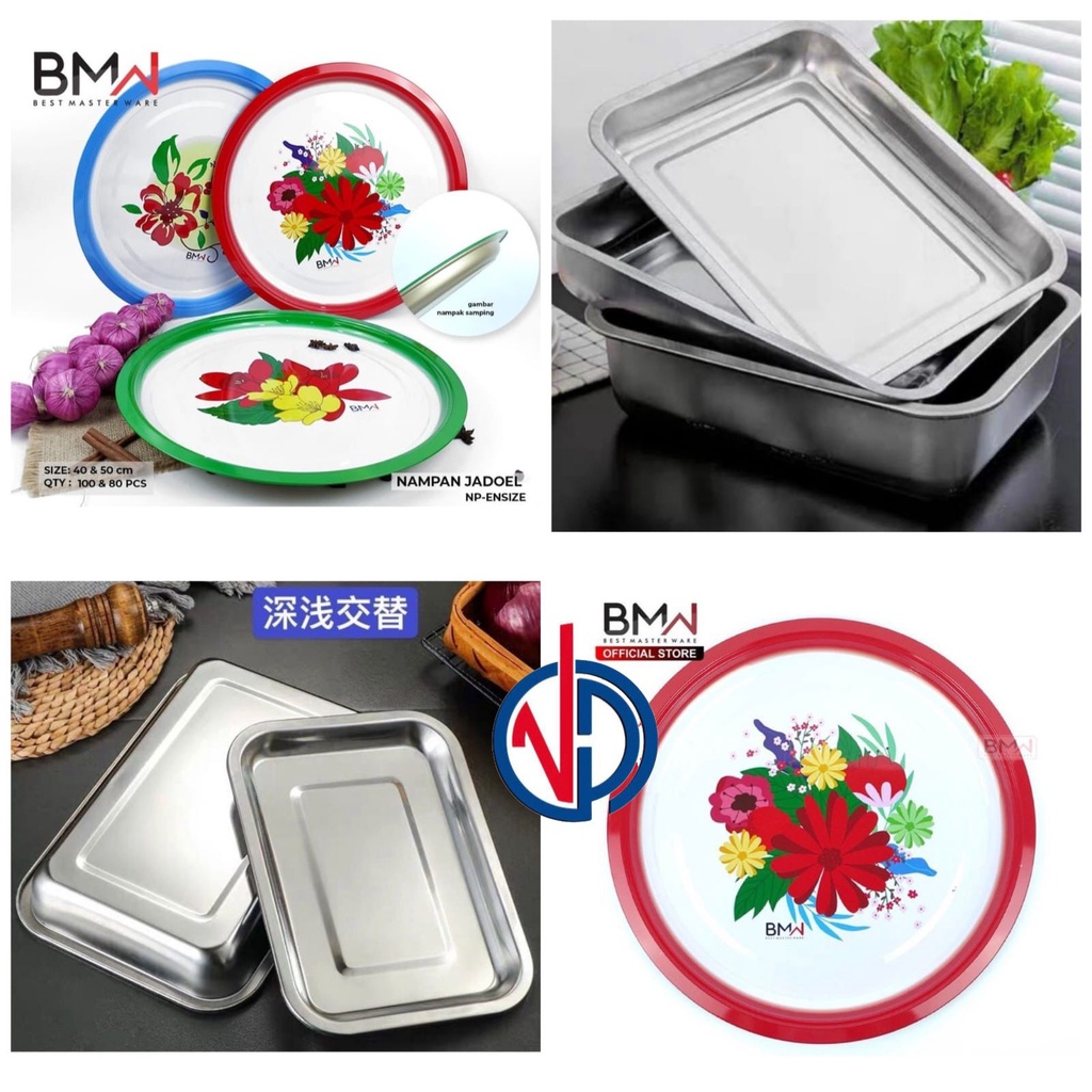 NAMPAN ENAMEL BUNGA / NAMPAN BULAT / NAMPAN MOTIF BUNGA / NAMPAN JADUL / NAMPAN STAINLESSVD