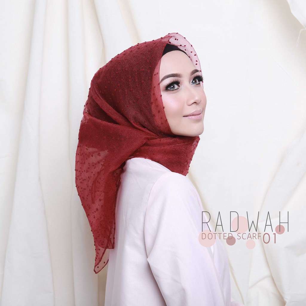 Radwah - Dotted Scarf - Hijab Square