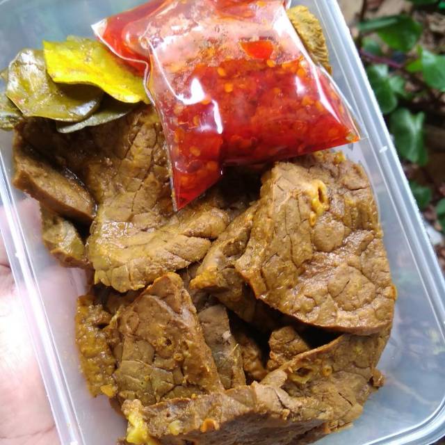 

Paru Ungkep Sambel Korek 400gr / Paru sapi ungkep