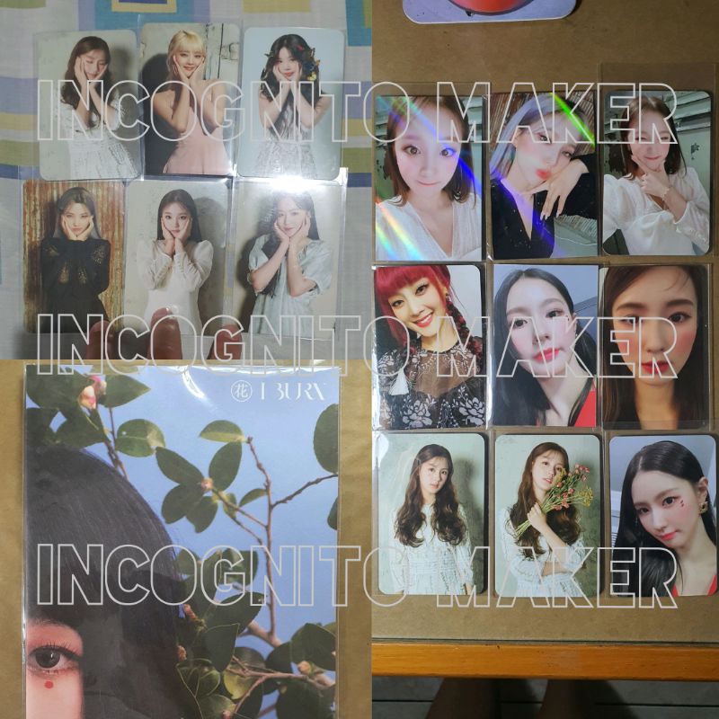 (G)I-DLE I BURN POSTER PC PHOTOCARD POB MIYEON MINNIE SOOJIN SOYEON YUQI SHUHUA GIDLE