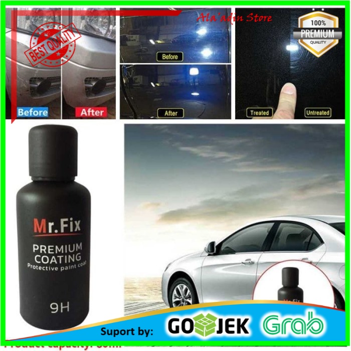 Cuci Gudang Mr Fix Premium Protective Paint Coating Hydrophobic 9H 30ml