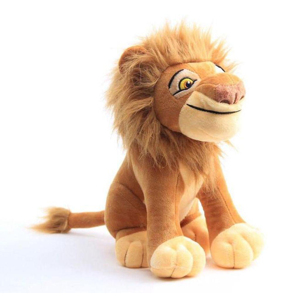 Lanfy Simba Mainan Mewah Hadiah Natal Ulang Tahun Boneka Plush Boneka Binatang Mufasa Lembut Singa Mainan Mewah