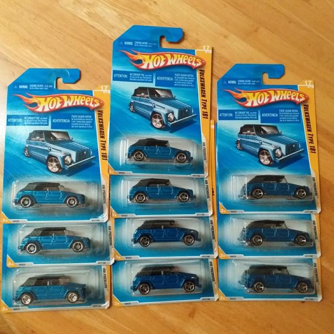 hot wheels volkswagen type 181 biru