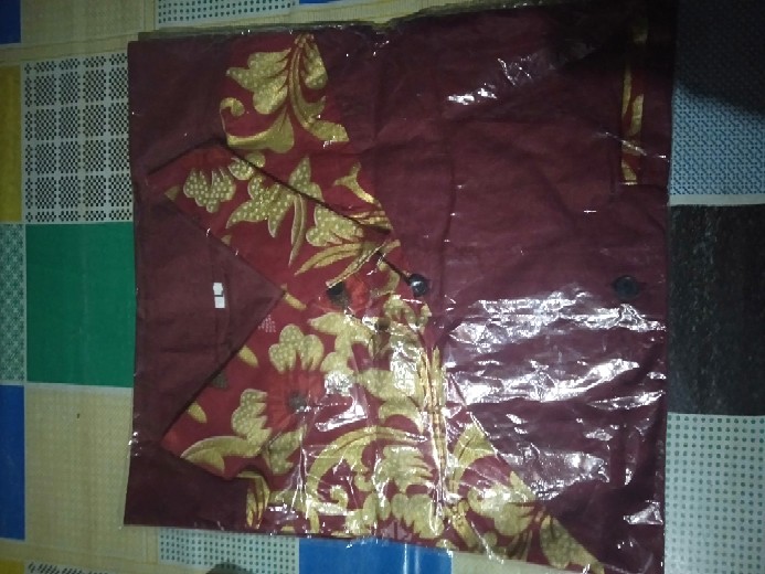 Nailo Batik Hrb026 Kenongo Kemeja Tosca Pendek Pekalongan Padi M L Xl Sogan Tulis Halus Kemeja Batik