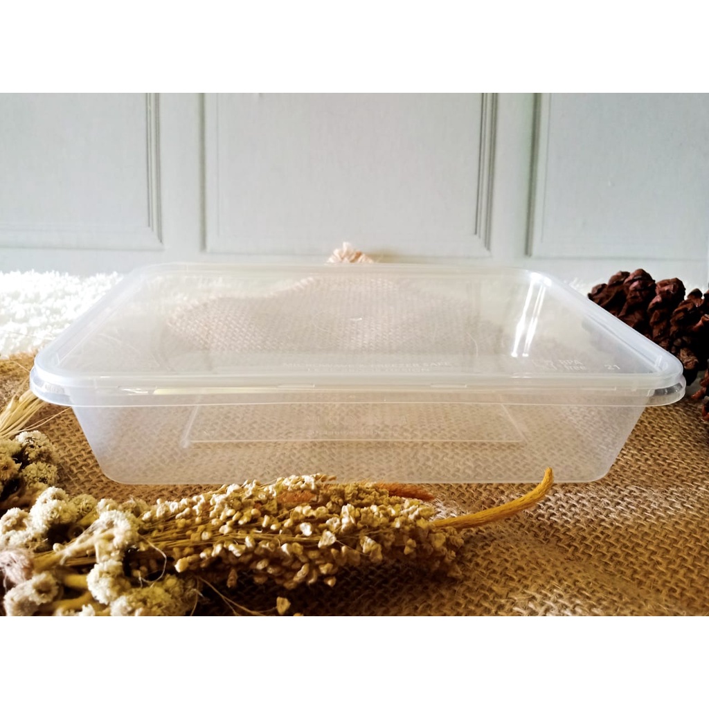 Thinwall 650 ml Harga Grosir Termurah - Persegi - Kotak Makan Plastik (Rec)