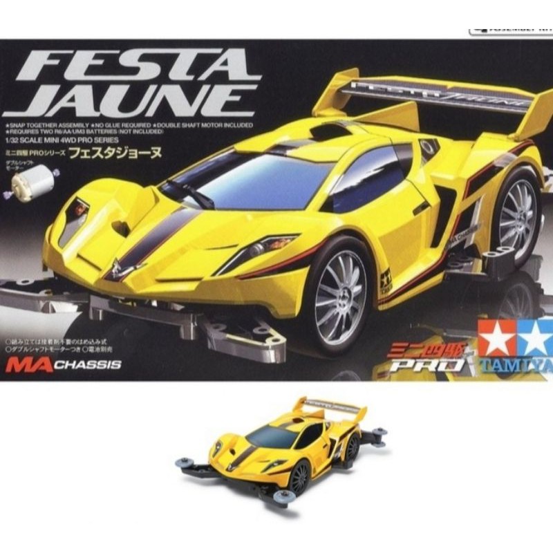 TAMIYA 18637 FESTA JAUNE MA CHASSIS