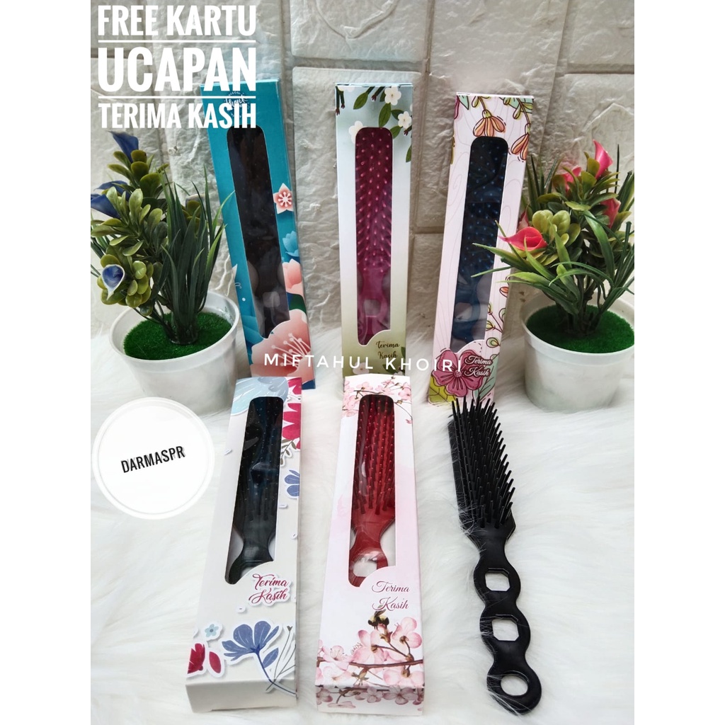 Souvenir Sisir SIKAT Kemasan BOX Motif Souvernir Hadiah Pernikahan Sovenir Murah