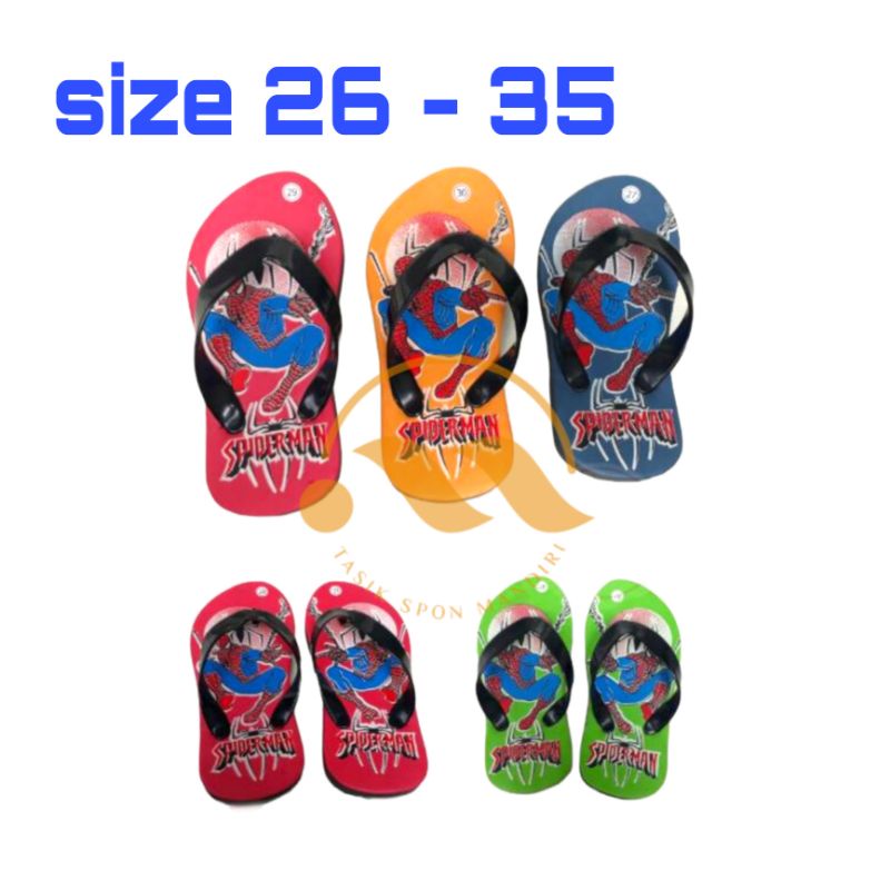 Sandal Anak / Sandal Jepit Anak/ Sandal Karakter/ Sandal karakter Superhero