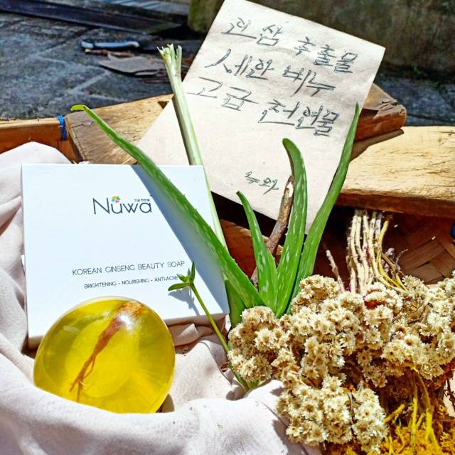 

Nuwa korean gingseng beauty soap 2in1