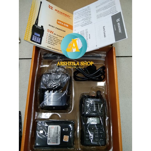 HT weirwei vev 338 uhf 350mhz garansi 1 tahun