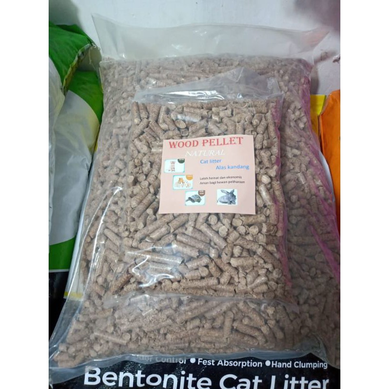 Wood Pellet 1 kg / Pelet Kayu / Alas Kandang  kucing hamster kelinci rabbit reptil marmut