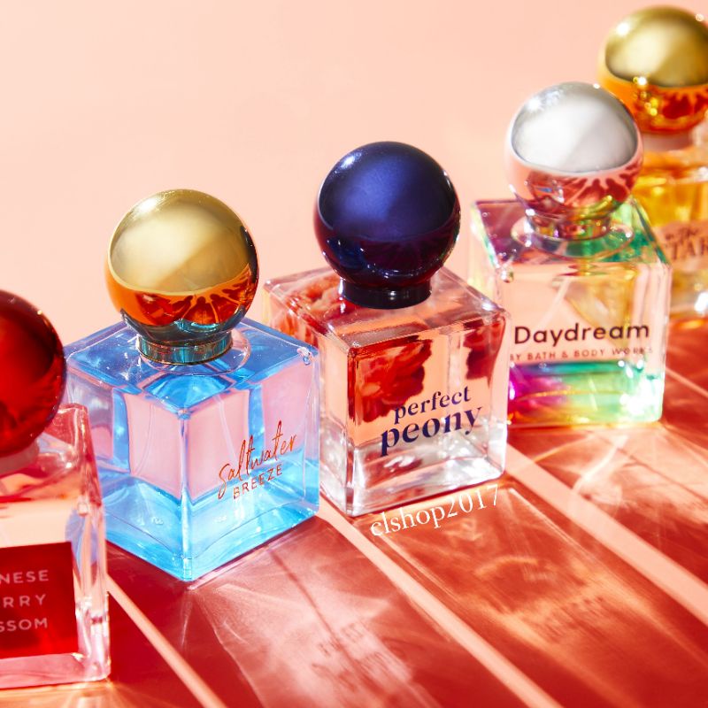 BATH &amp; BODY WORKS BBW EAU DE PARFUM EDP 50 MIX SALTWATER BREEZE JAPANESE CHERRY BLOSSOM JCB MIDSUMMER DREAM ROSE HIBISCUS PARADISE INTO THE NIGHT YOU'RE THE ONE YTO IN THE STARS ITS DAHLIA A THOUSAND WISHES ATW GINGHAM PERFECT PEONY