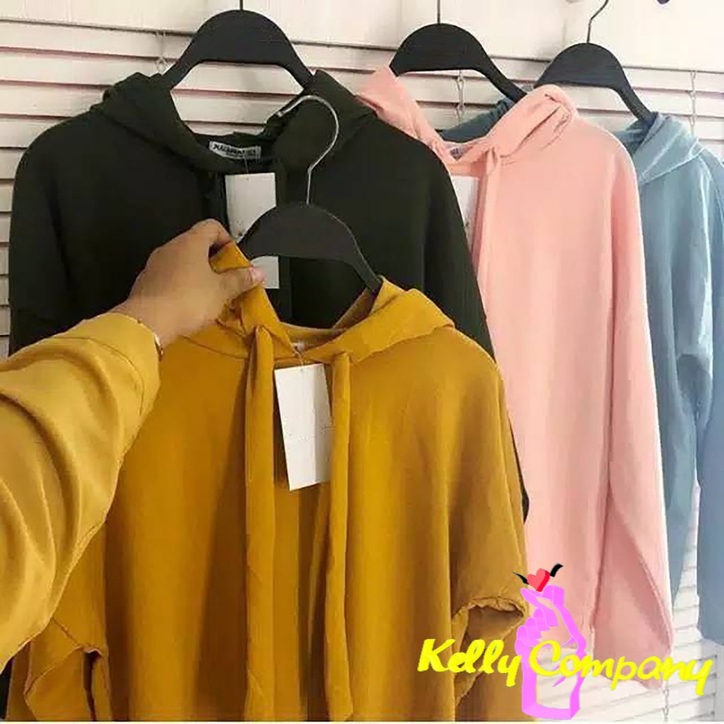KC  Sweater polos - sweater - sweater babyterry - fashion wanita - fit to L