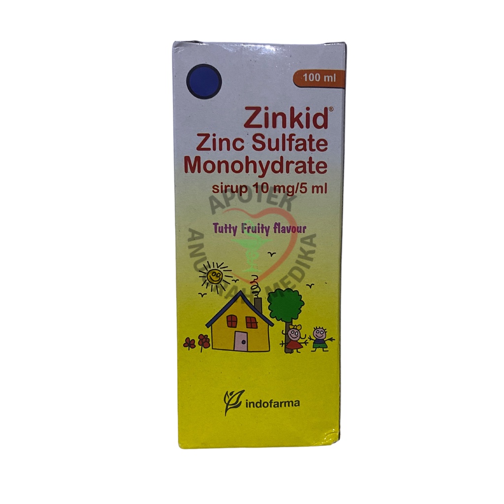 Jual ZINKID SYRUP 100 ML / ZINC SULFATE / DIARE PADA ANAK / PENCERNAAN