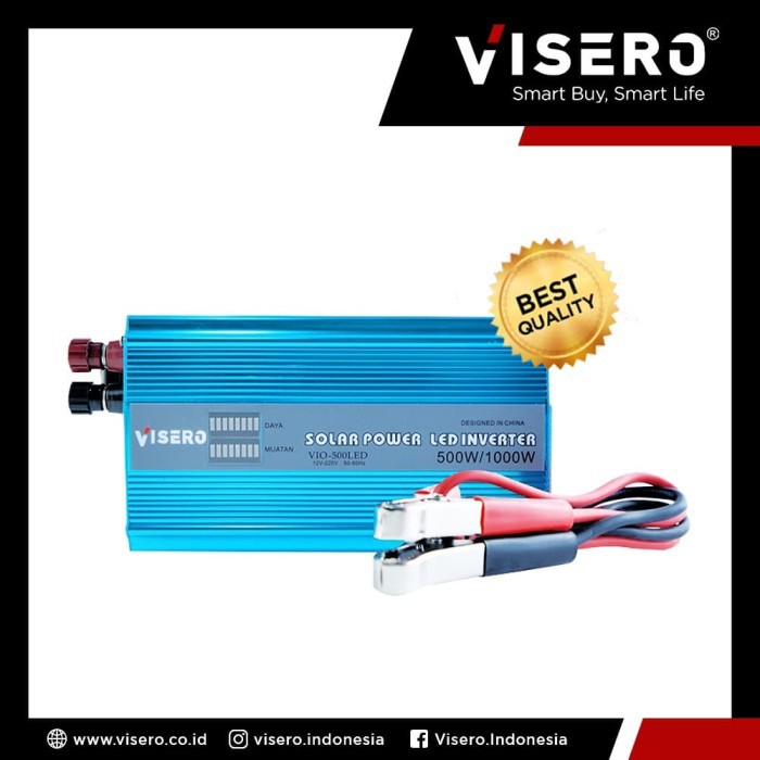 Power Inverter Visero Solar Power Blue LED 500W (VIO-500W LED)