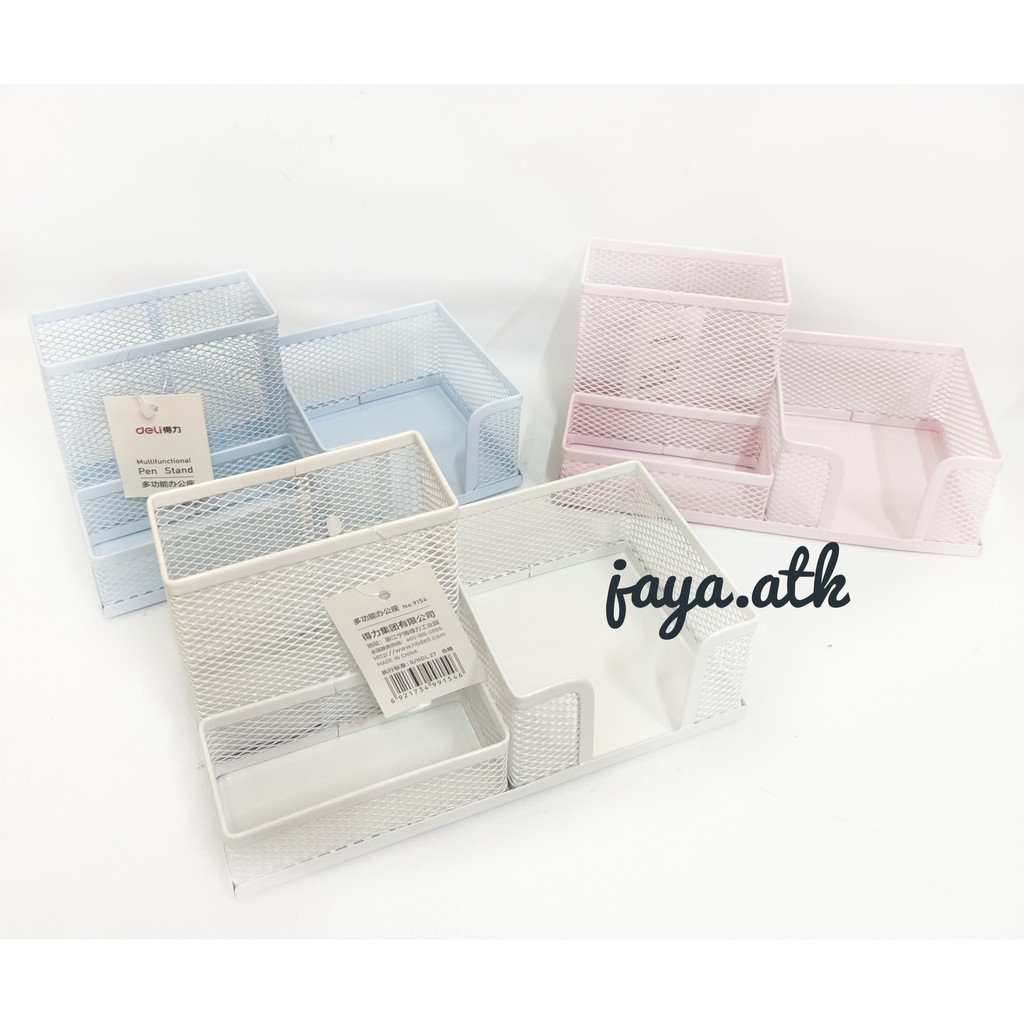 TEMPAT PULPEN ALAT TULIS DESK ORGANIZER PEN STAND PEN HOLDER MEJA WARNA WARNI PASTEL DELI 9154