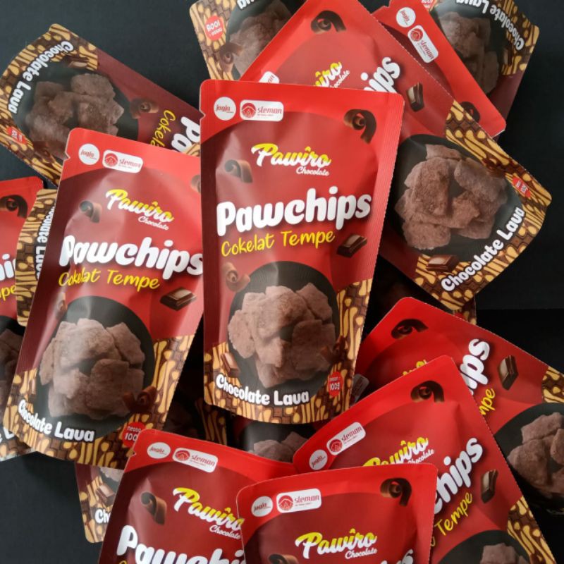 

coklat pawchips pawchunk keripik tempe coklat kripik batang chocolate chips oleh oleh jogja