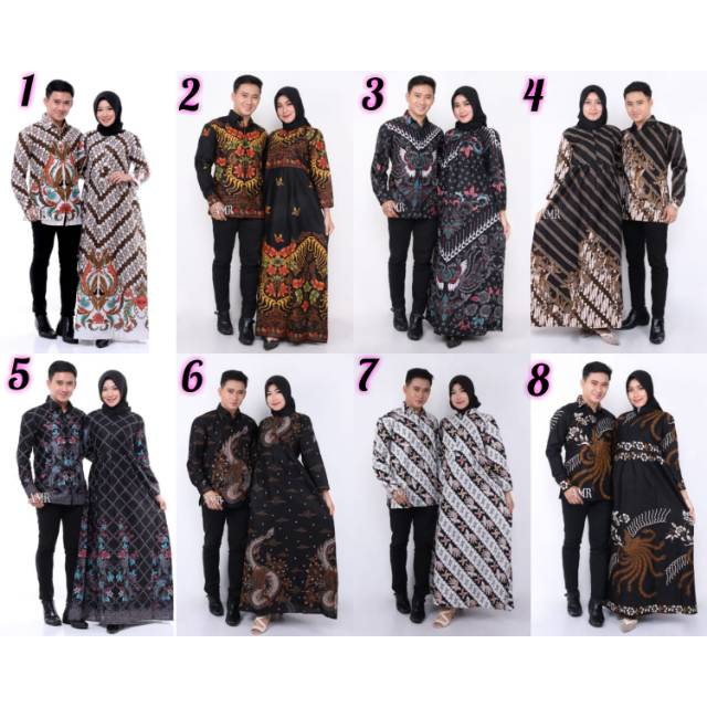 Atasan wanita atasan pria GAMIS COUPLE GAMIS BATIK GAMIS MODERN GAMIS BATIK JUMBO COUPLE BATIK cod