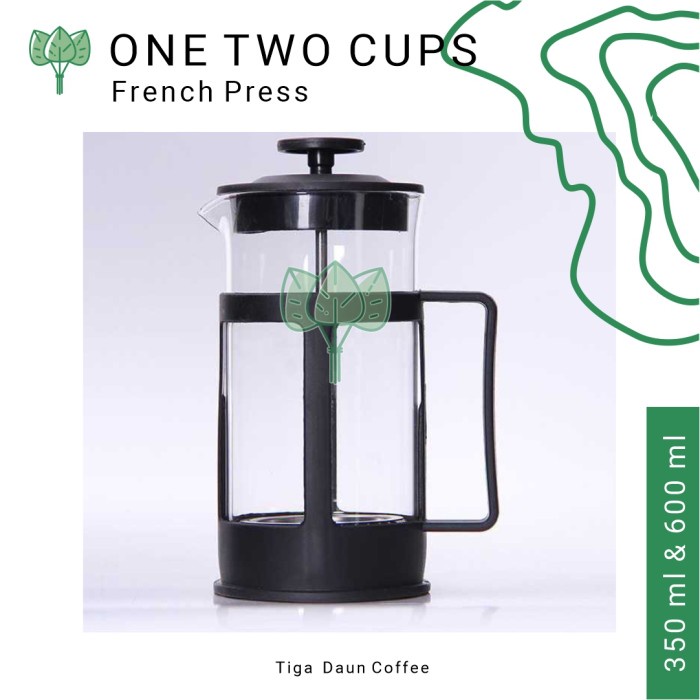 French Press Coffee Plunger Kapal Api Alat Kopi Seduh Manual