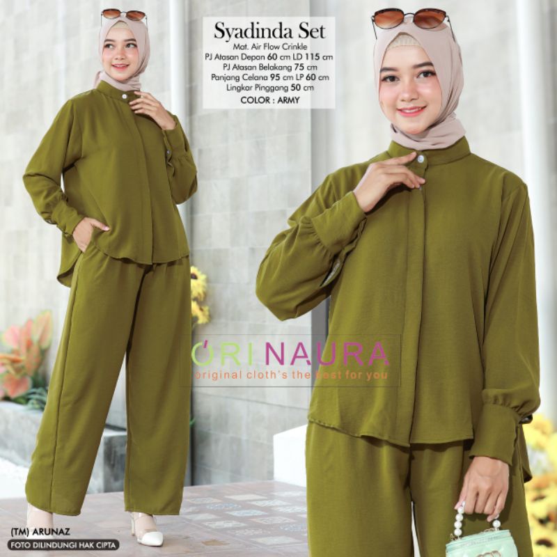 Syadinda Set Ori Naura Airflow Crinkle LD 115
