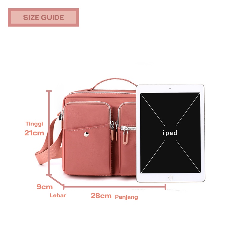Tas Selempang Wanita COLORFUL FOX 8543 Sling Bag Wanita Shoulder Bag Wanita WATCHKITE WKOS