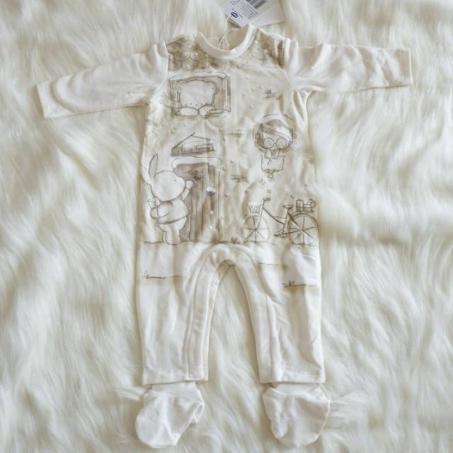 Chicco Sleepsuit Baby Jumper Bayi Rabbit Bear 6-9 Bulan