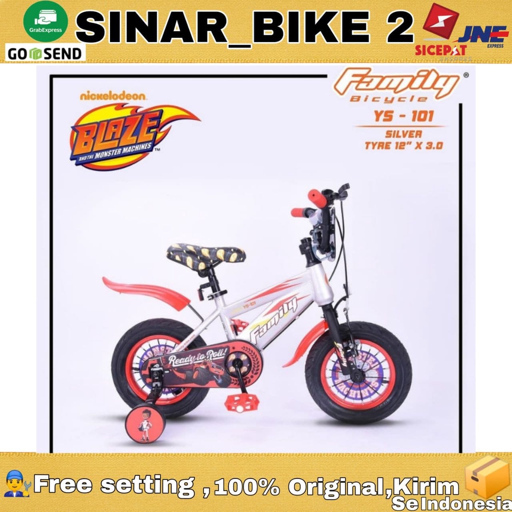 Sepeda BMX Family Blaze 16 Inch YS-101 Monster Machines