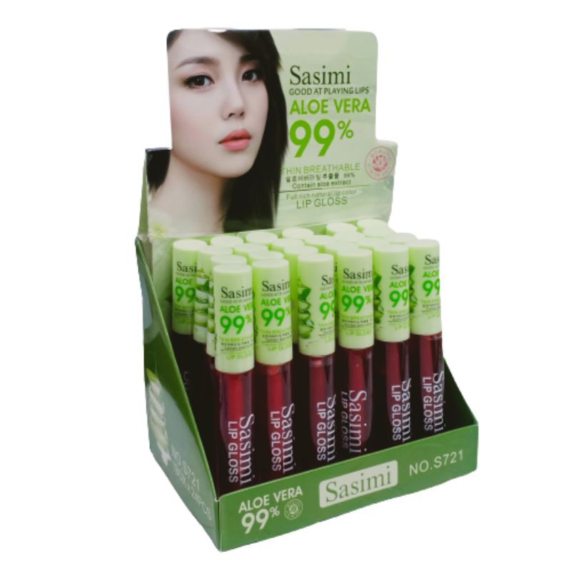 LIP GLOSS ALOE VERA SASIMI 99% LIP TINT hrga 3 pcs