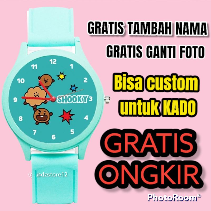 Jam Tangan Anak Perempuan Wanita Shooky BT21 BTS bisa request warna jam