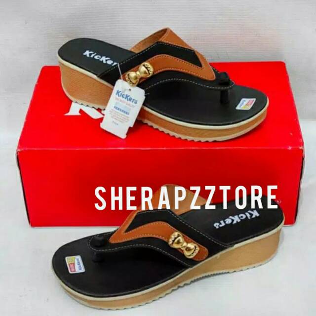 Sandal Wedges Jepit kickers Wanita