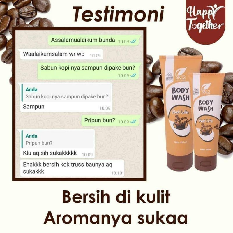 BODY WASH BLACK COFFE SR12 || BODY WASH COFFE SR12