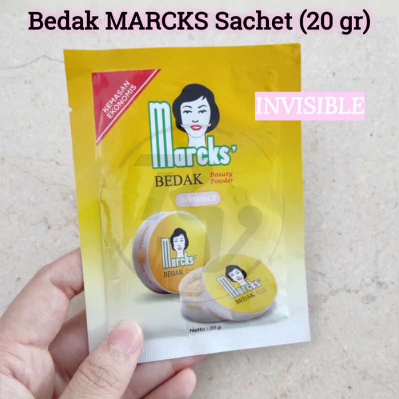 ORIGINAL BEDAK MARCKS BEAUTY POWDER INVISIBLE 20 GRAM / BEDAK TABUR REFIL 20 G