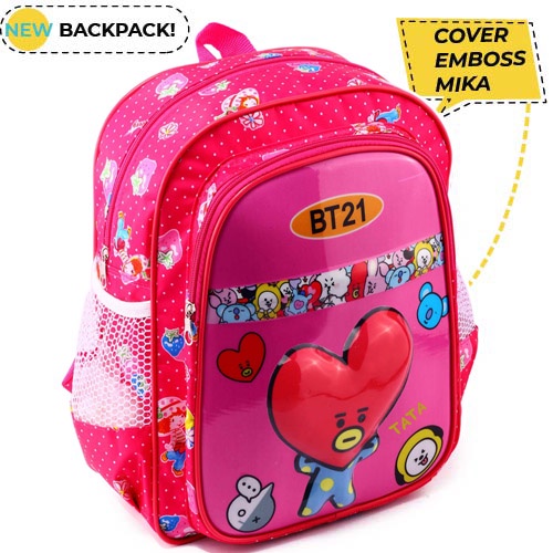 Tas Ransel Sekolah Anak Ransel Emboss 4D LED - BISA NYALA  - TAS Ransel Idol TAS ANAK EMBOSS DOTY TAS SEKOLAH SD Tas Korea School Backpack Hits Terlaris Promo Diskon Ransel Emboss Mika