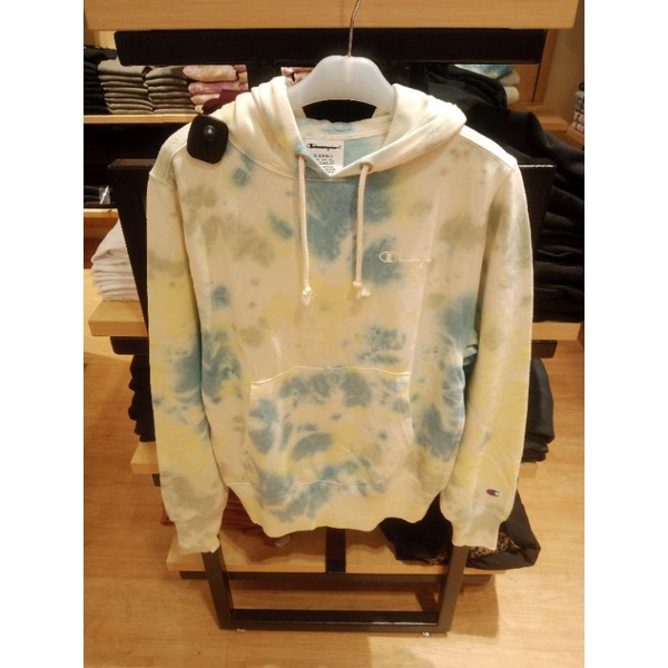 hoodie tie dye champion original brended