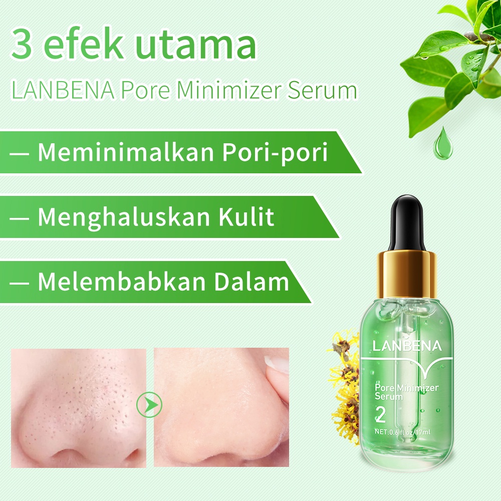 [Ori100%]LANBENA Blackhead Mask / Masker Komedo - Step1  Pembersih Komedo Hidung Masker Pencabut komedo &amp; Step 2 Serum komedo Menghilangkan Pori-Pori