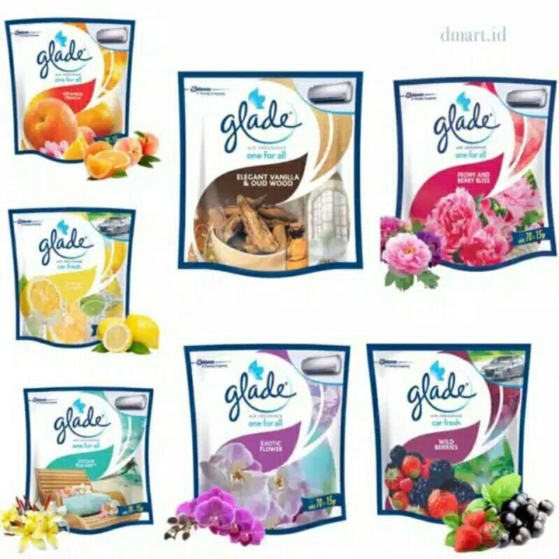 PENGHARUM RUNGAN DAN MOBIL GLADE / GLADE AIR FRESHENER / PENGHARUM GANTUNG / PEWANGI MURAH